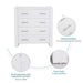 Chest of 4 Drawers – Sturdy Home Storage with Metal Handles - Samanta Factory