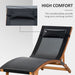 Ergonomic Outdoor Chaise – Adjustable Backrest and Pillow - Samanta Factory