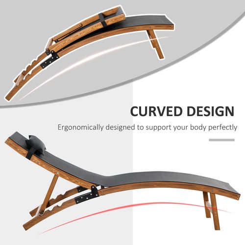 Ergonomic Outdoor Chaise – Adjustable Backrest and Pillow - Samanta Factory