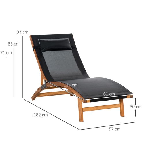 Ergonomic Outdoor Chaise – Adjustable Backrest and Pillow - Samanta Factory