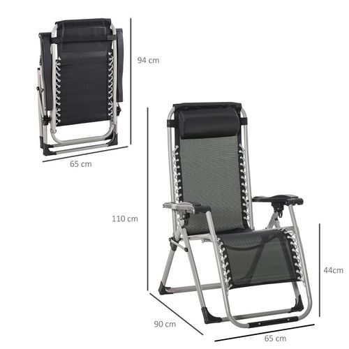 Zero Gravity Reclining Lounger Set – Stepless Adjustable Backrest - Samanta Factory