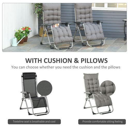 Zero Gravity Reclining Lounger Set – Stepless Adjustable Backrest - Samanta Factory