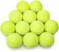 12-pack of pressureless regulation tennis balls with reusable mesh carry bag for training and pet play