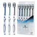 Set of 6 adult toothbrushes with 360° bristles – plaque removal toothbrush UK