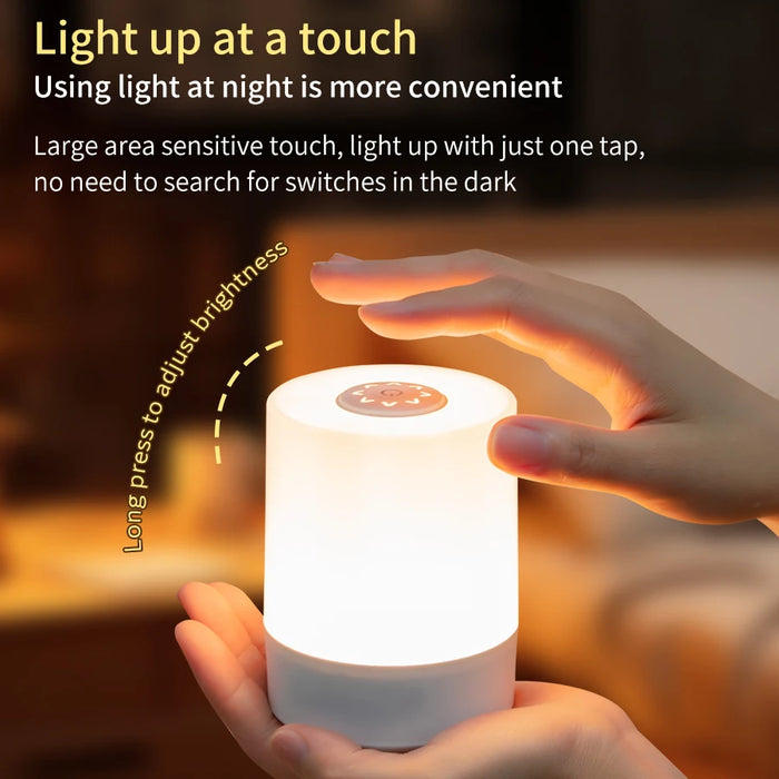 Night Lamp – Touch Control & Rechargeable LED - Samanta Factory