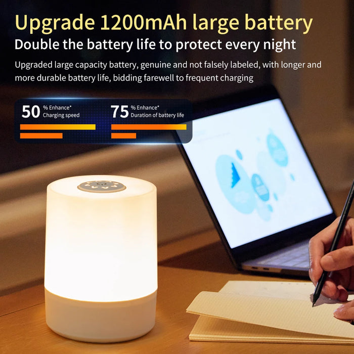 Night Lamp – Touch Control & Rechargeable LED - Samanta Factory