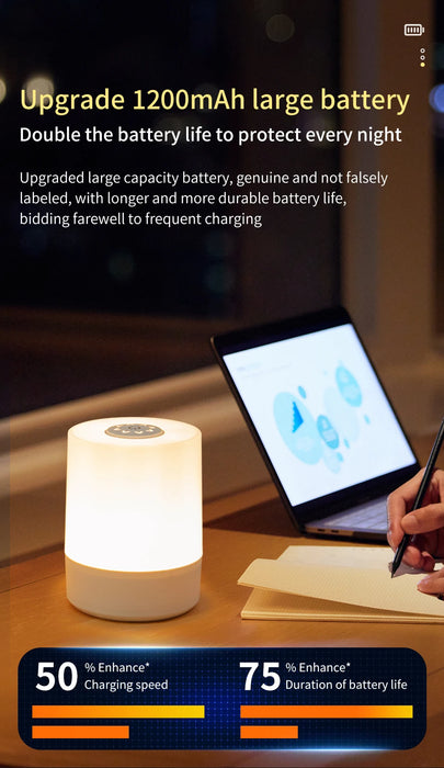 Night Lamp – Touch Control & Rechargeable LED - Samanta Factory