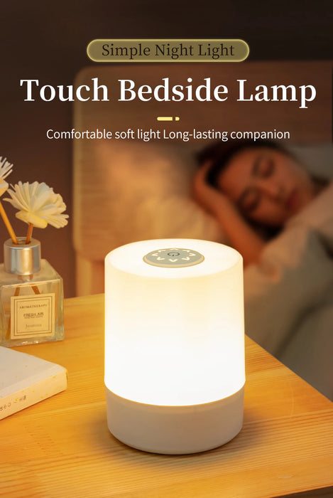 Night Lamp – Touch Control & Rechargeable LED - Samanta Factory