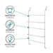 Curl Over-The-Door Towel Rack Holder Storage