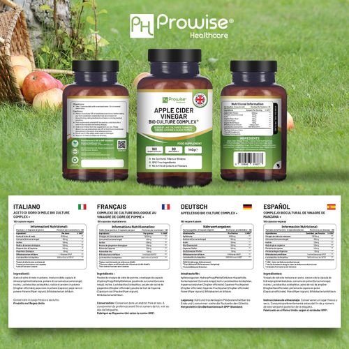 Apple Cider Vinegar Capsules - Enhanced with Bio Cultures - Samanta Factory