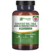 Bottle of vegan Omega-3 DHA softgels with Vitamin E for cognitive and nervous system support