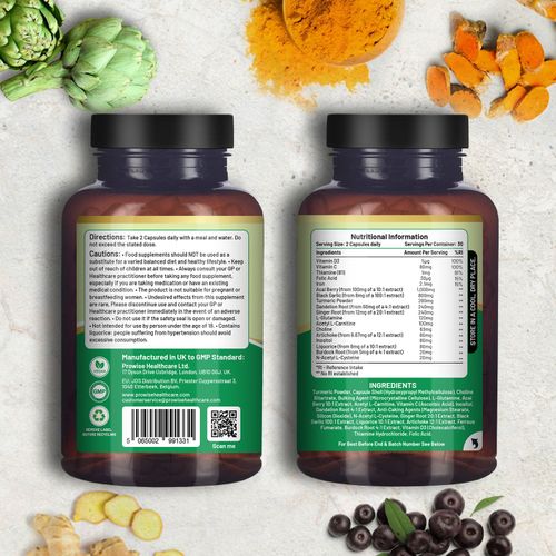 Liver Support Capsules – Advanced 18-Nutrient Detox & Repair Formula - Samanta Factory
