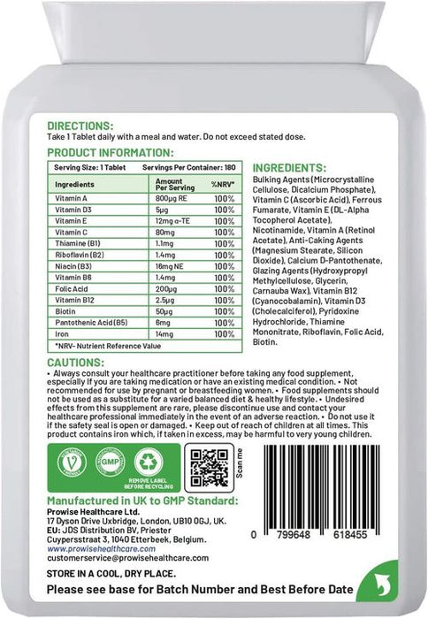 Multivitamins with Iron – Daily Health Support - Samanta Factory