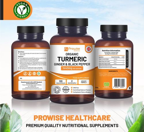 Prowise Turmeric Curcumin 1440mg with Black Pepper & Ginger - Samanta Factory