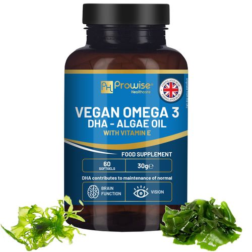Vegan Omega-3 Supplement – Pure Algae-Derived DHA with Vitamin E - Samanta Factory