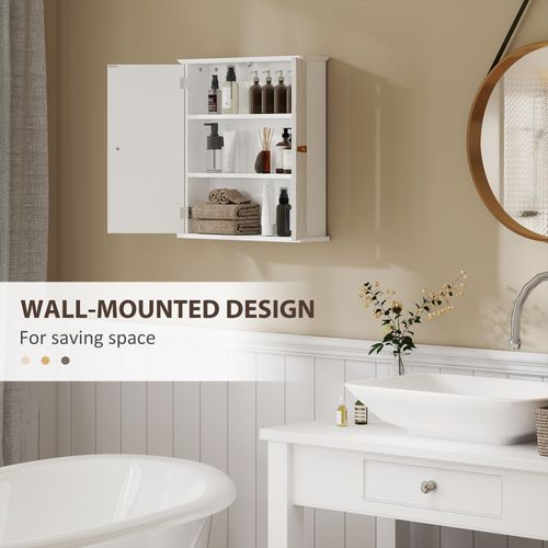 Bathroom Wall Cabinet – Space-Saving Storage with Adjustable Shelf - Samanta Factory