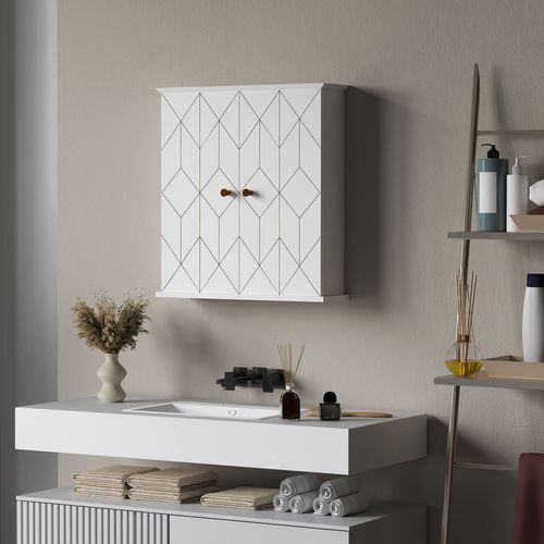 Bathroom Wall Cabinet – Space-Saving Storage with Adjustable Shelf - Samanta Factory