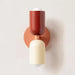 Up and down modern iron wall sconce with colorful finish for bedroom and foyer