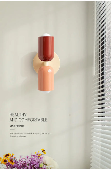 Wall Lamp – Nordic Macaron-Style LED Light for Home Interiors - Samanta Factory