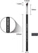 Eyeliner and Eyebrow Makeup Brush Set - 2 Piece Portable Kabuki and Eye Powder Foundation Brushes by