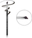 Precision angled eyeliner brush with synthetic bristles and wooden handle for gel and liquid eyeliner application

