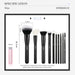 Makeup Brush Set 10Pcs Black Make up Brushes Set Professional with Natural Synthetic Hair for Foundation Blending Blush Concealer Eyeshadow Eyebrow Eyeliner, T323