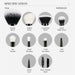 Makeup Brush Set 10Pcs Black Make up Brushes Set Professional with Natural Synthetic Hair for Foundation Blending Blush Concealer Eyeshadow Eyebrow Eyeliner, T323