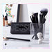 Makeup Brush Set 10Pcs Black Make up Brushes Set Professional with Natural Synthetic Hair for Foundation Blending Blush Concealer Eyeshadow Eyebrow Eyeliner, T323