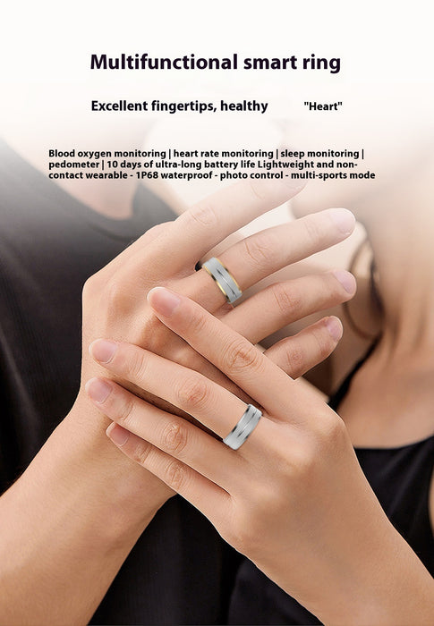 2024 Smart Ring For Men Women Heart Rate Blood Oxygen Monitoring Multi Sports Modes IP68 Waterproof Smart Rings For Android IOS - Samanta Factory