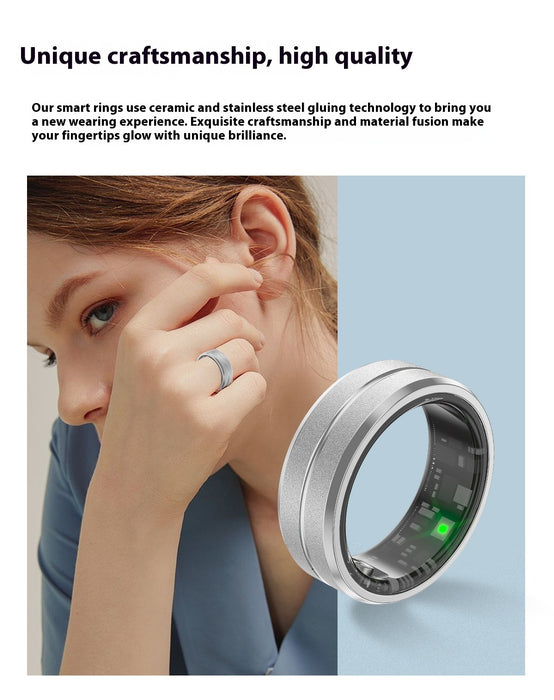 2024 Smart Ring For Men Women Heart Rate Blood Oxygen Monitoring Multi Sports Modes IP68 Waterproof Smart Rings For Android IOS - Samanta Factory