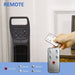 Ultra-Quiet Oscillating Tower Fan w/ Remote & Sleep Timer | 75° Wide-Angle Cooling, 9 Speeds (Home/Office) - Samanta Factory