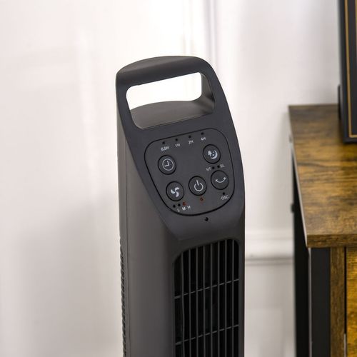 Ultra-Quiet Oscillating Tower Fan w/ Remote & Sleep Timer | 75° Wide-Angle Cooling, 9 Speeds (Home/Office) - Samanta Factory