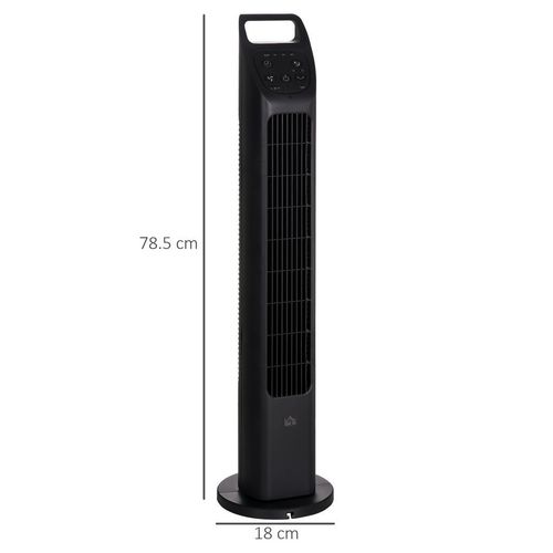 Ultra-Quiet Oscillating Tower Fan w/ Remote & Sleep Timer | 75° Wide-Angle Cooling, 9 Speeds (Home/Office) - Samanta Factory