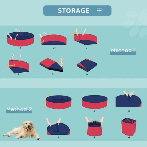 Pet Pool Swimming Bath Portable Cat Dog Foldable Puppy Bathtub Pawhut - Samanta Factory