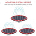 170cm Splash Pad Sprinkler for Pets Dog Bath Pool Non-slip Outdoor Red Pawhut - Samanta Factory