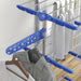 HOMCOM 4-Tier Large Clothes Airer Stainless Steel Clothes Drying Rack Blue - Samanta Factory