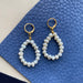 Pearl Drop Earrings – Elegant Freshwater Design - Samanta Factory