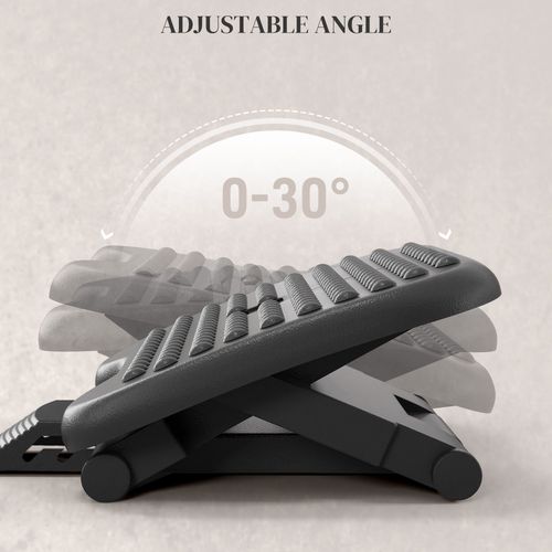 Adjustable Foot Rest | 3-Height Ergonomic Stool w/ Massage Surface - Anti-Slip Base - Samanta Factory