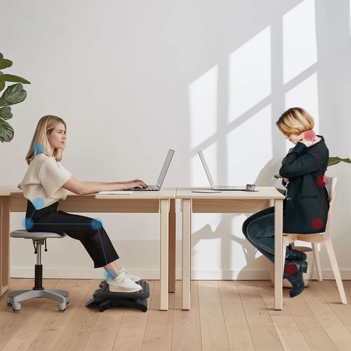 Adjustable Foot Rest | 3-Height Ergonomic Stool w/ Massage Surface - Anti-Slip Base - Samanta Factory