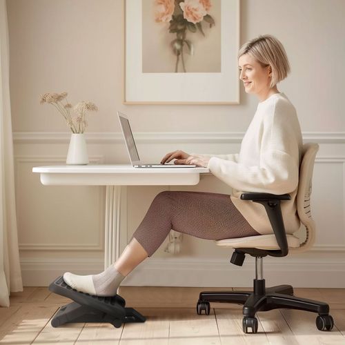 Adjustable Foot Rest | 3-Height Ergonomic Stool w/ Massage Surface - Anti-Slip Base - Samanta Factory