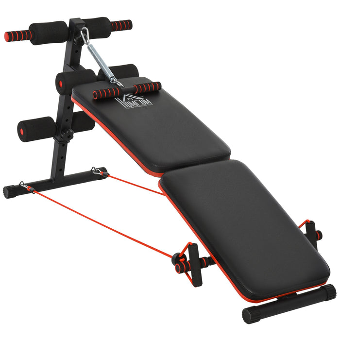 Foldable 7-Angle Adjustable Ab Bench for Home Workouts – Compact Core Exercise Bench