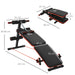 Foldable Sit Up Bench Core Workout for Home Gym Black HOMCOM - Samanta Factory