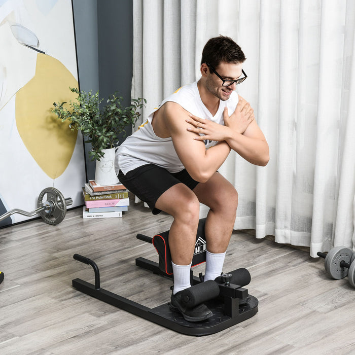 3 IN 1 Squat Machine Sit Up Push Up Gym Leg Exercise Adjustable HOMCOM - Samanta Factory