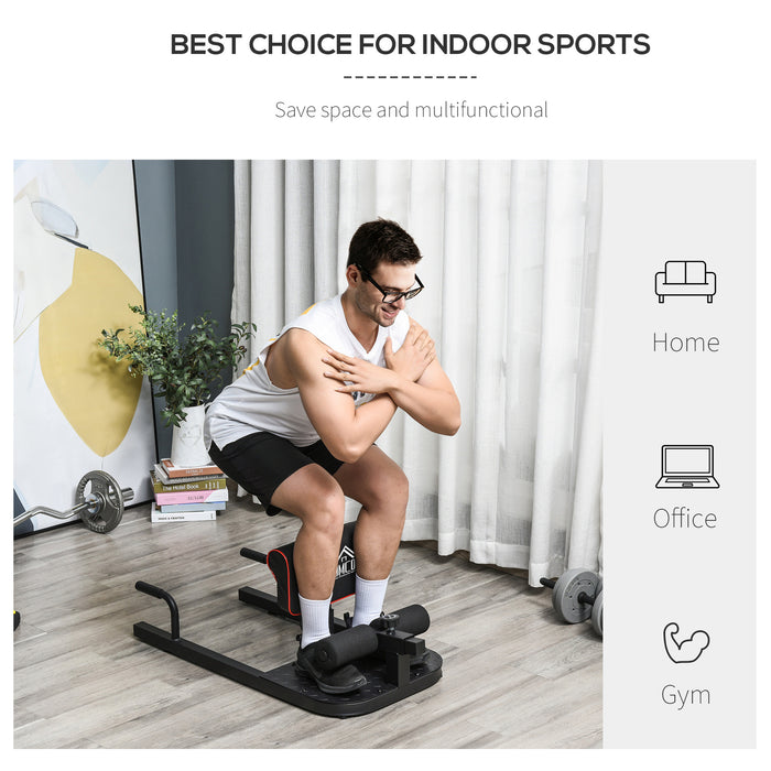 3 IN 1 Squat Machine Sit Up Push Up Gym Leg Exercise Adjustable HOMCOM - Samanta Factory