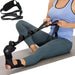 Multi-loop yoga stretching strap for flexibility, plantar fasciitis relief, and rehabilitation