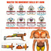 Push-Up Board Set Portable Multifunctional Push-Up Bar Foldable Fitness Equipment for Chest Abdomen Arms/Back Training