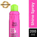 Shine spray bottle for soft, glossy hair