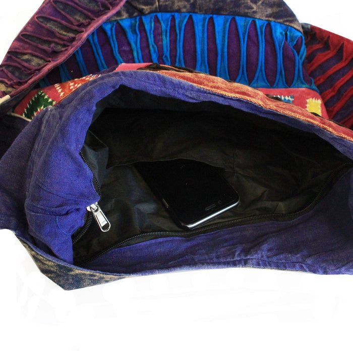 Peace & Love Bag – Handmade Hippie Essential for Festivals & Protests! ✌️🌼 - Samanta Factory