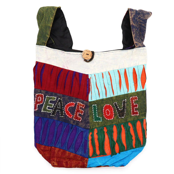 Peace & Love Bag – Handmade Hippie Essential for Festivals & Protests! ✌️🌼 - Samanta Factory