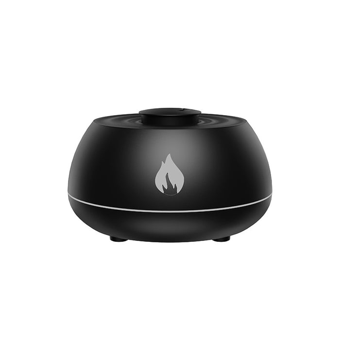 🔥 FLAME HUMIDIFIER DIFFUSER | 7-Color Mood Light + Aromatherapy 🌈 (Ultra-Silent & USB-Powered! £20) - Samanta Factory